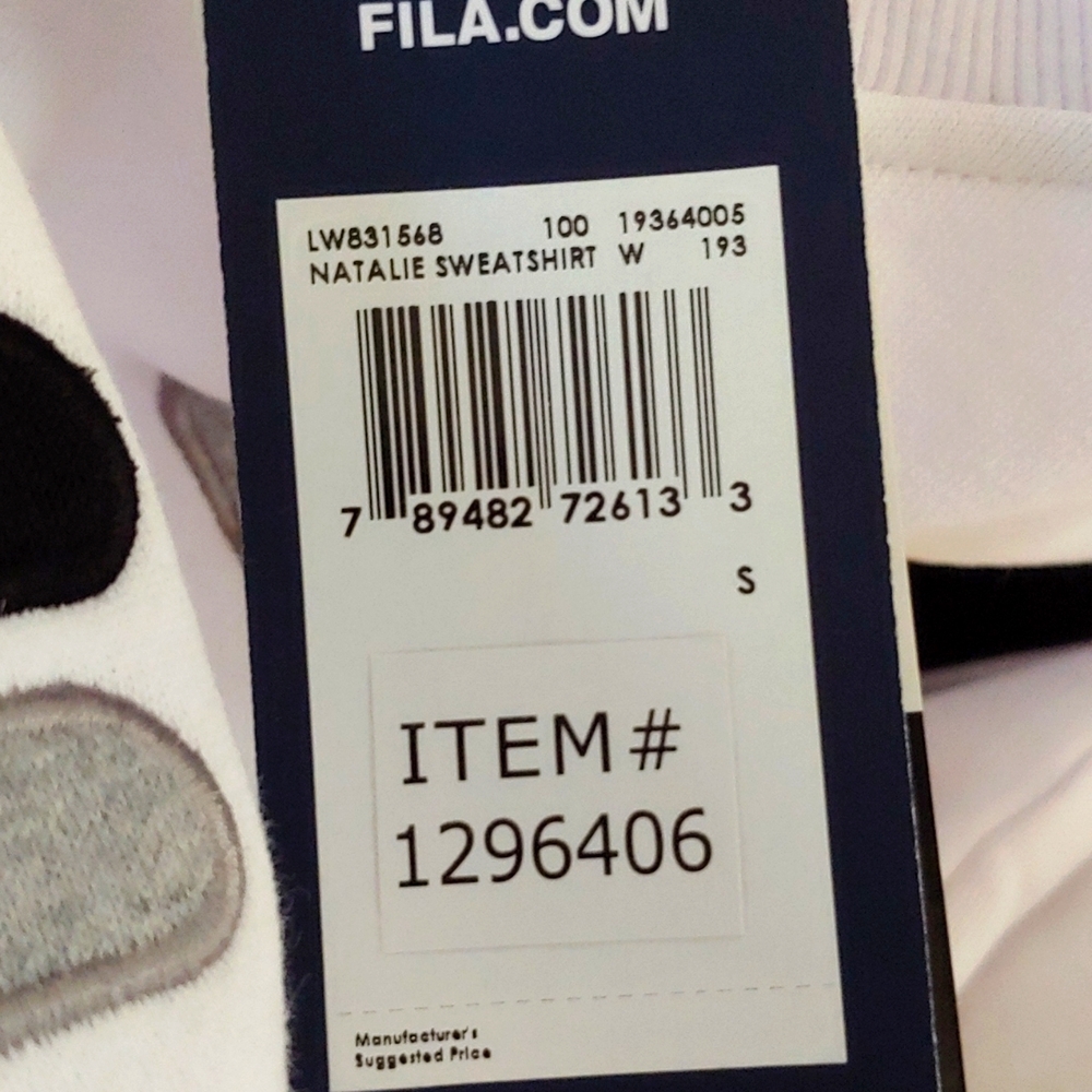 NWT FILA Women's Pullover Natalie Sweatshirt - Picture 5 of 5